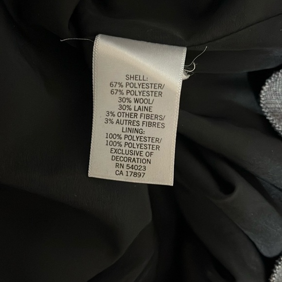 Banana Republic Wool Tweed Sheath Dress Sz 0 - Picture 8 of 8